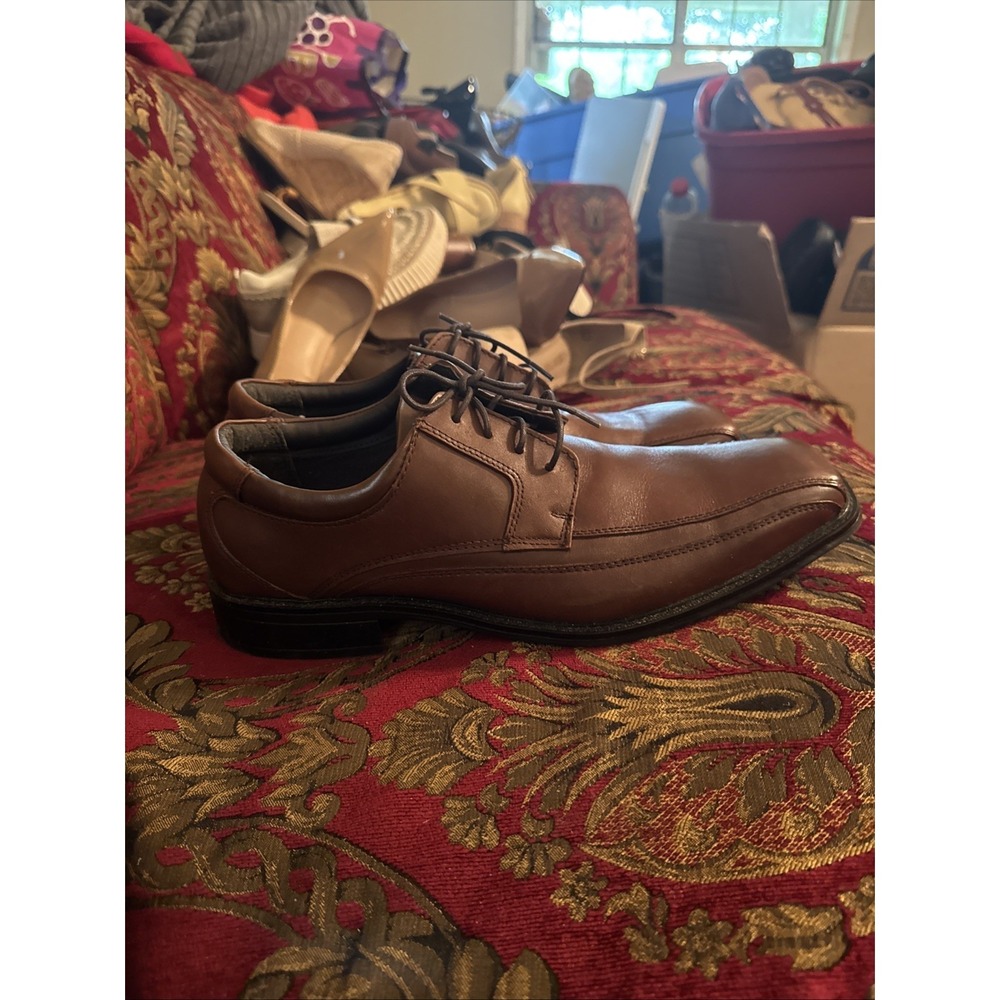 Dockers Shoes Endow Dress Bicycle Toe Oxford 90-27242 Brown Leather Men Sz 11.5